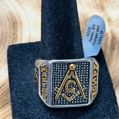 Master Mason Freemason Ring Size 9