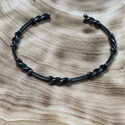 Twisted Metal barbed wire Cuff Bracelet