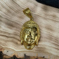 Gold Buddha Head Pendant