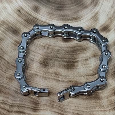 Stainless Steel Bike Chain Bracelet