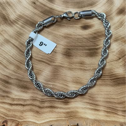 316L Stainless Steel Rope Chain Bracelet