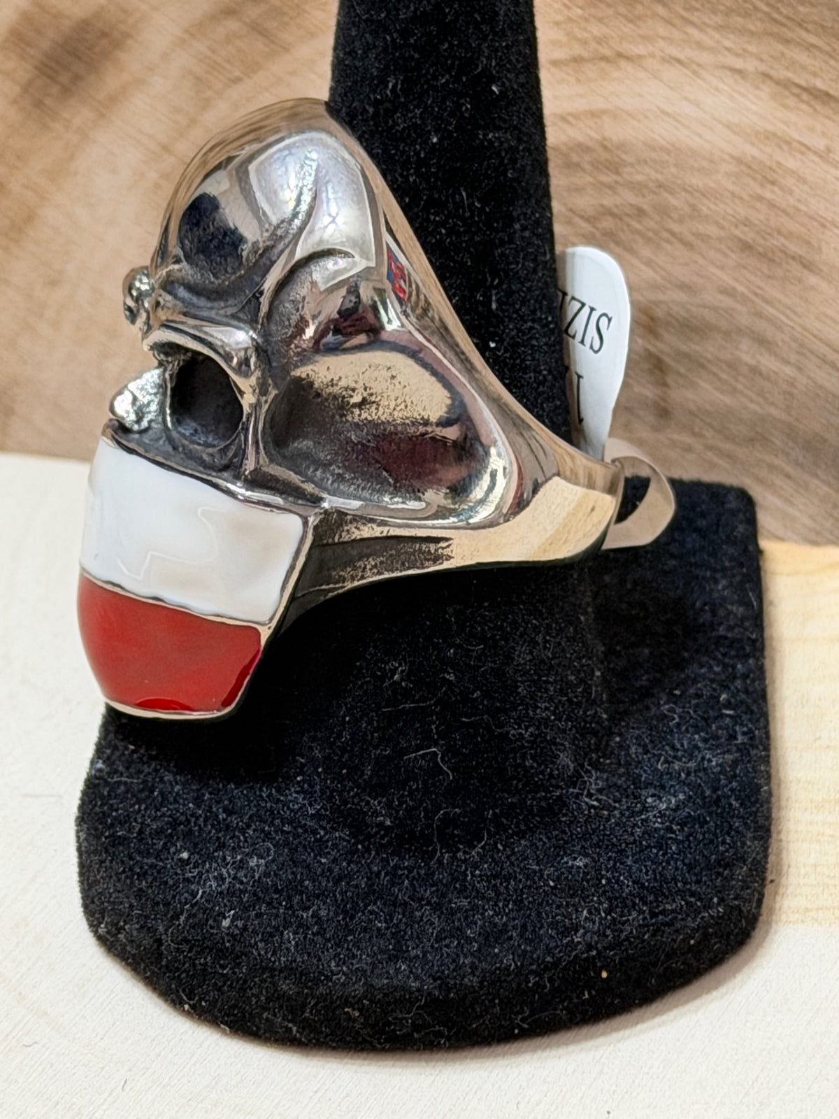 Texas Flag Skull Ring Size 12
