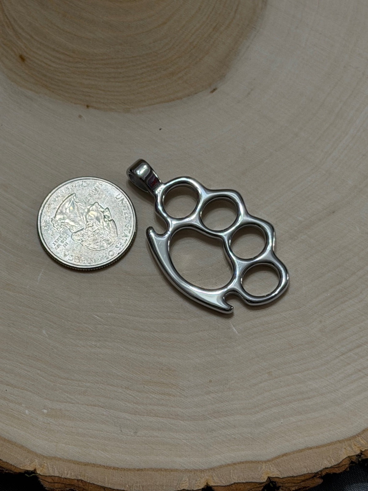 Brass Knuckles Pendant