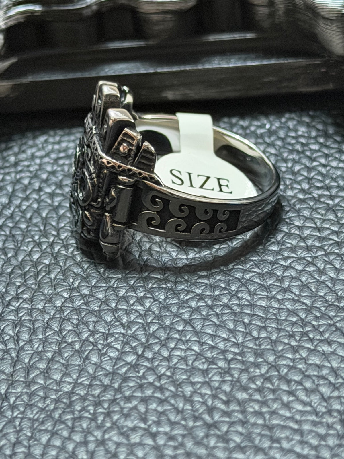 Aztec Mayan Mask Ring