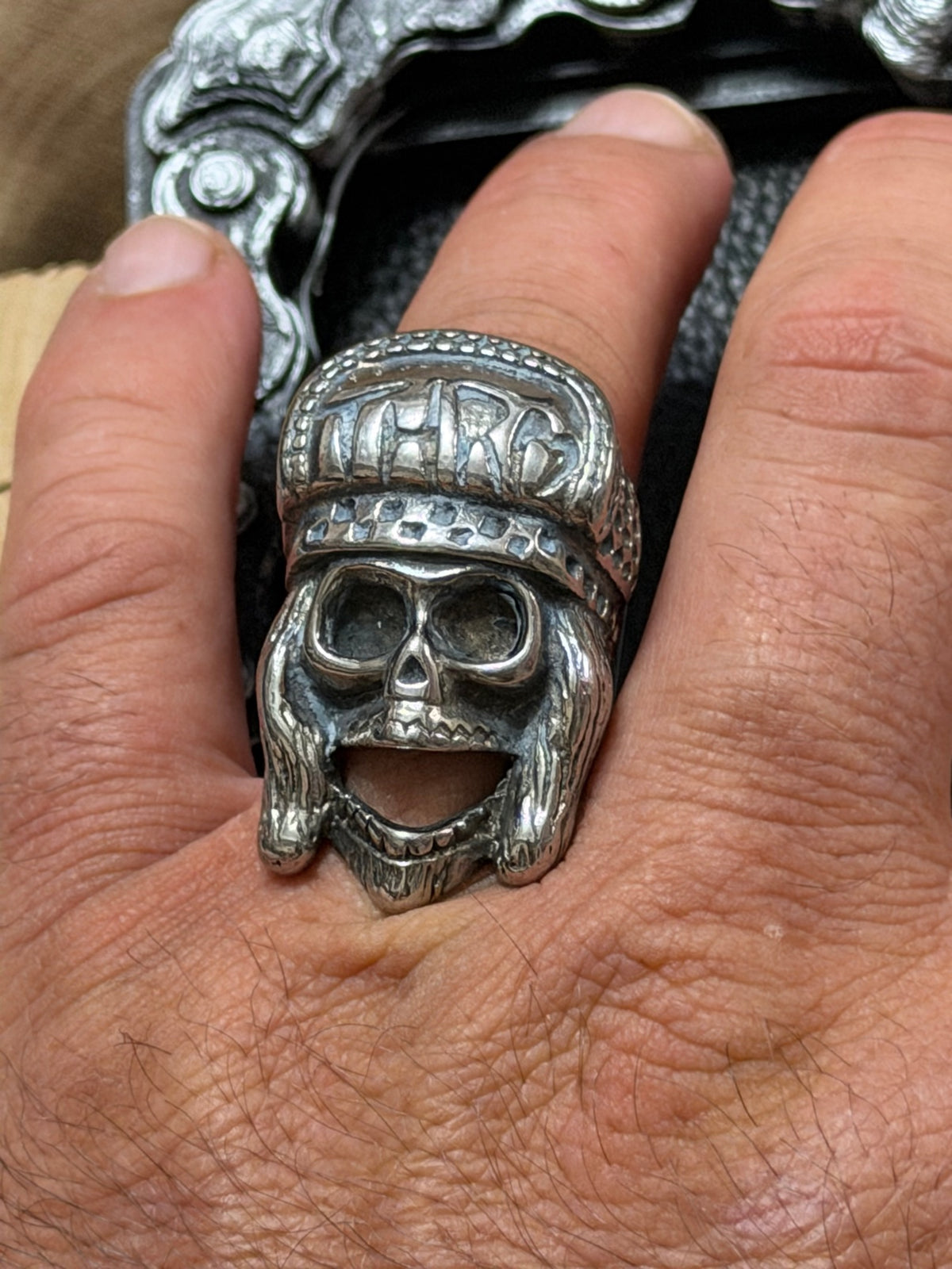 Thug Skull Ring Size 7