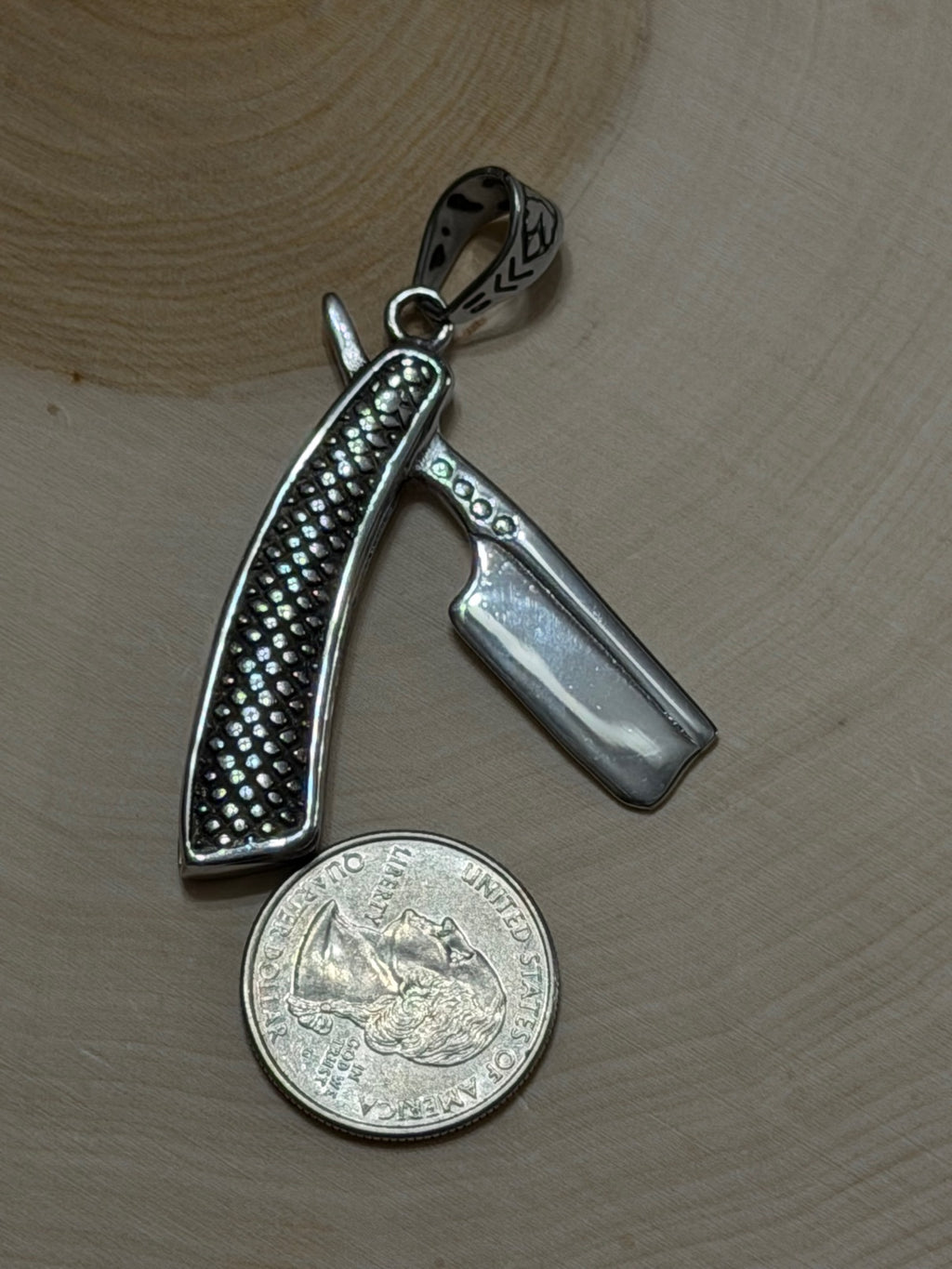 Straight Razor Pendant