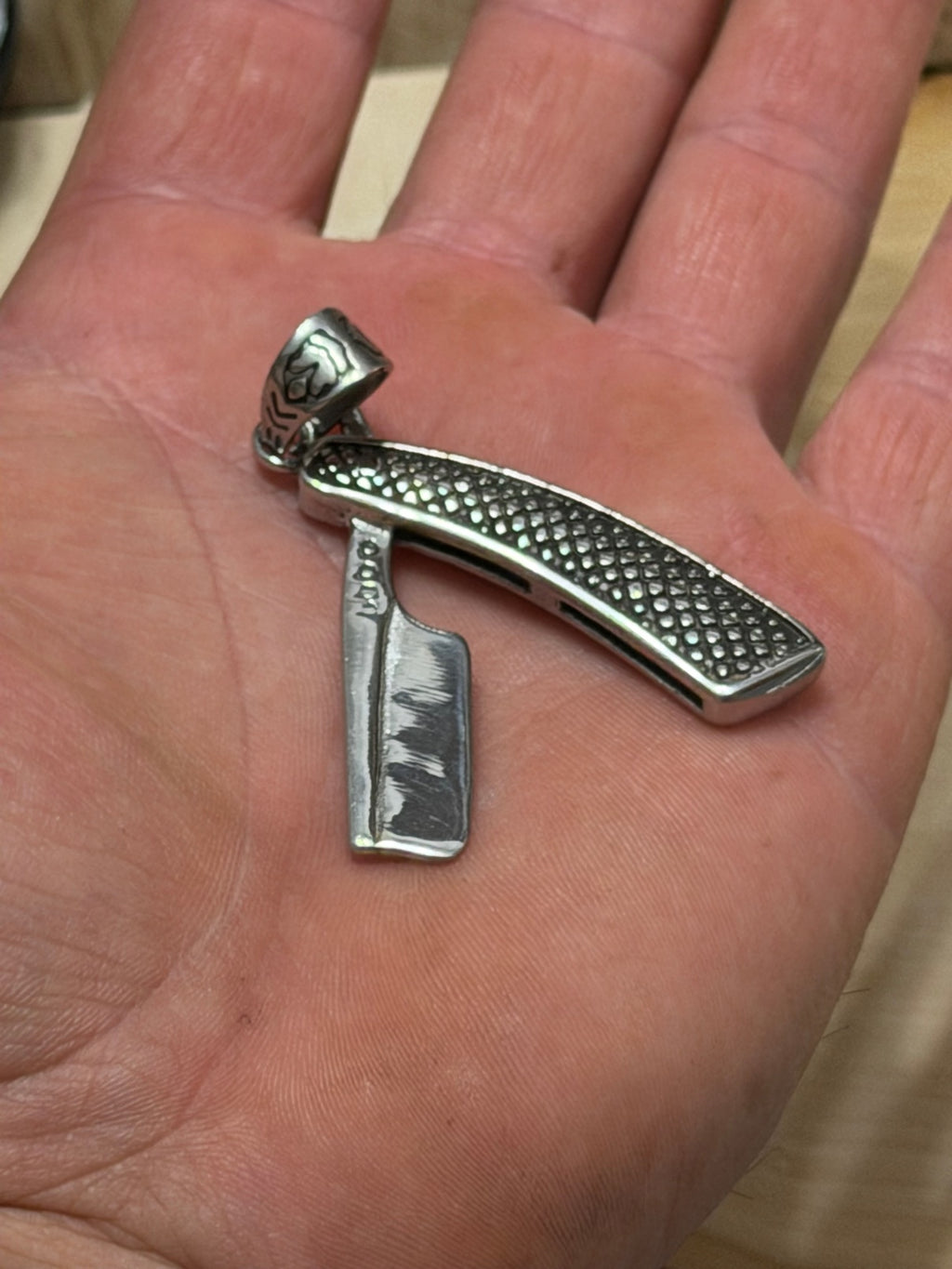 Straight Razor Pendant