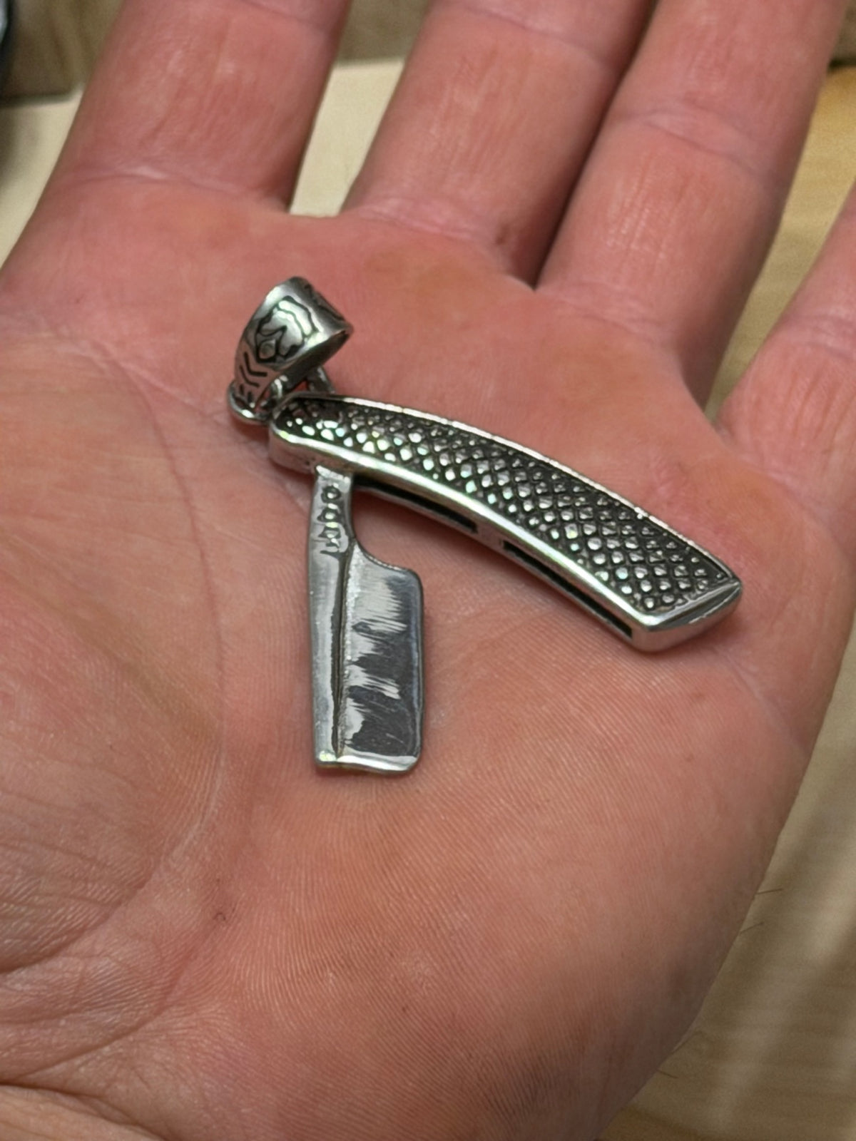 Straight Razor Pendant