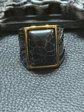 Midnight Fracture Ring Size 8