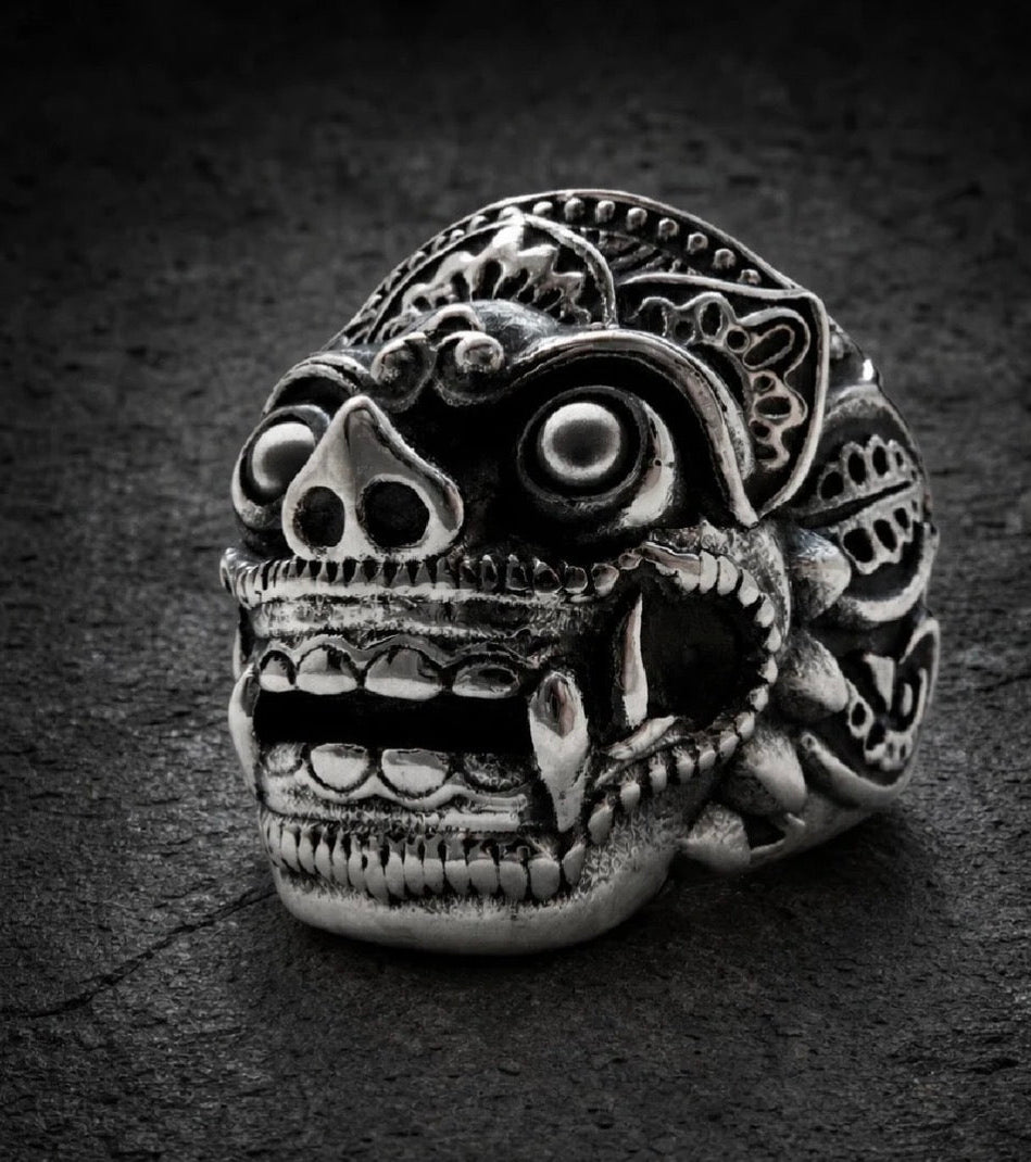 Balinese Barong Mask Ring Size 11