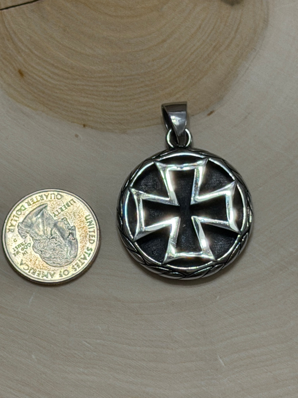 Maltese Cross Medallion Pendant