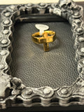 Gold Cross Ring Size 11